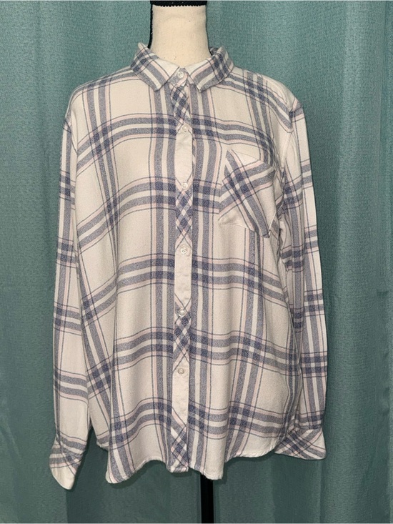 Rails Tops - Rails Hunter Plaid Button Down Shirt White Blush Patriot Size L EUC
